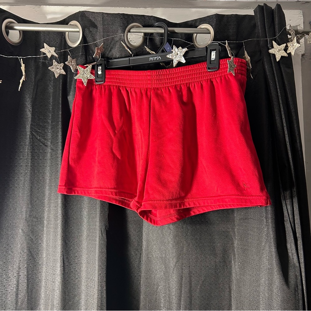 Danskin Now Men's Vibrant Red Athletic Shorts
